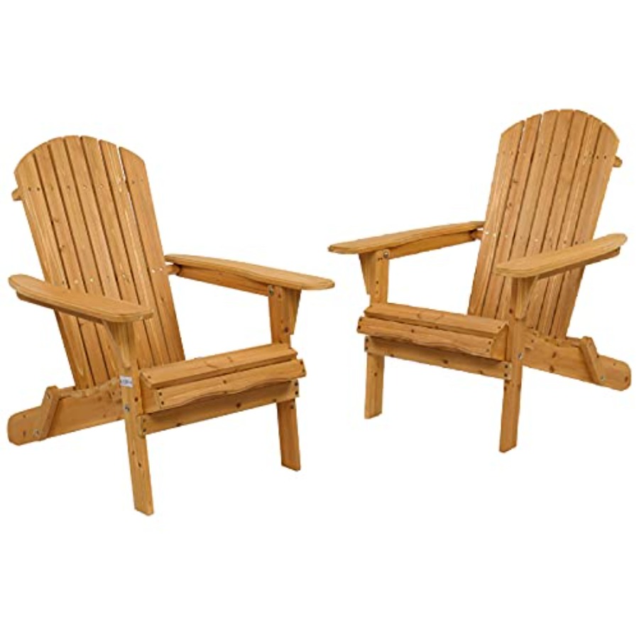 Adirondack Chair Wood - Kursi Adirondack Kayu Desain Ergonomis 2pk,