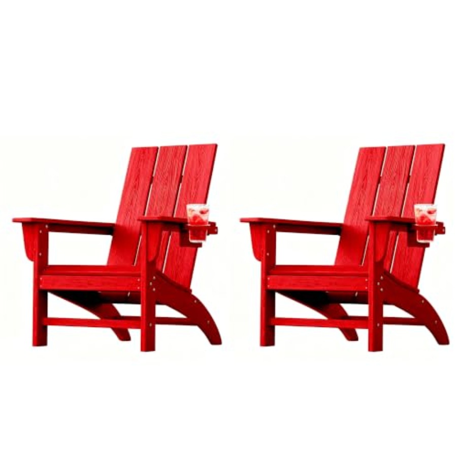 Adirondack Chair Wood - Set 2 kursi Adirondack untuk luar