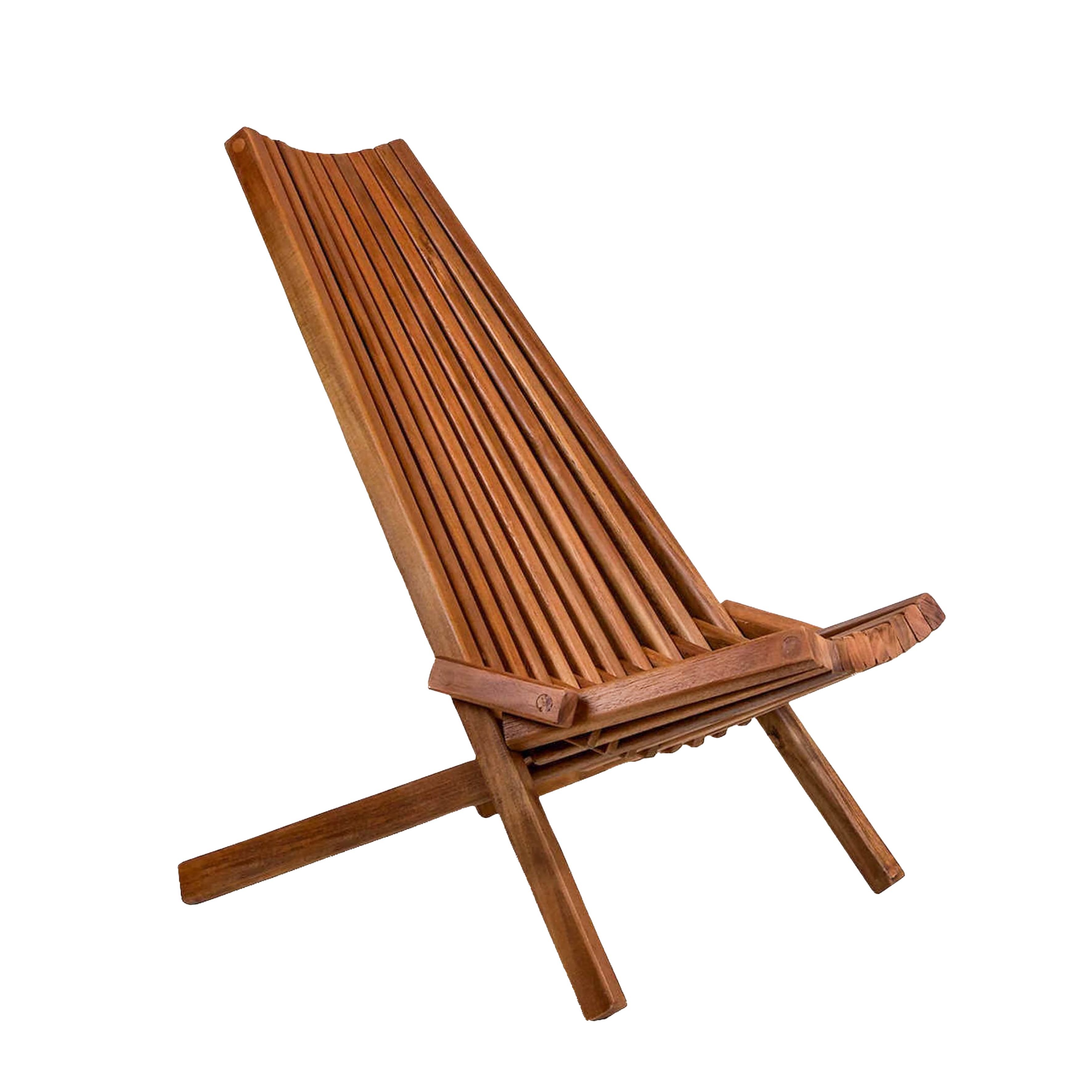 Outdoor Furniture Oil Teak - Kursi Santai Lipat Kayu Akasia untuk