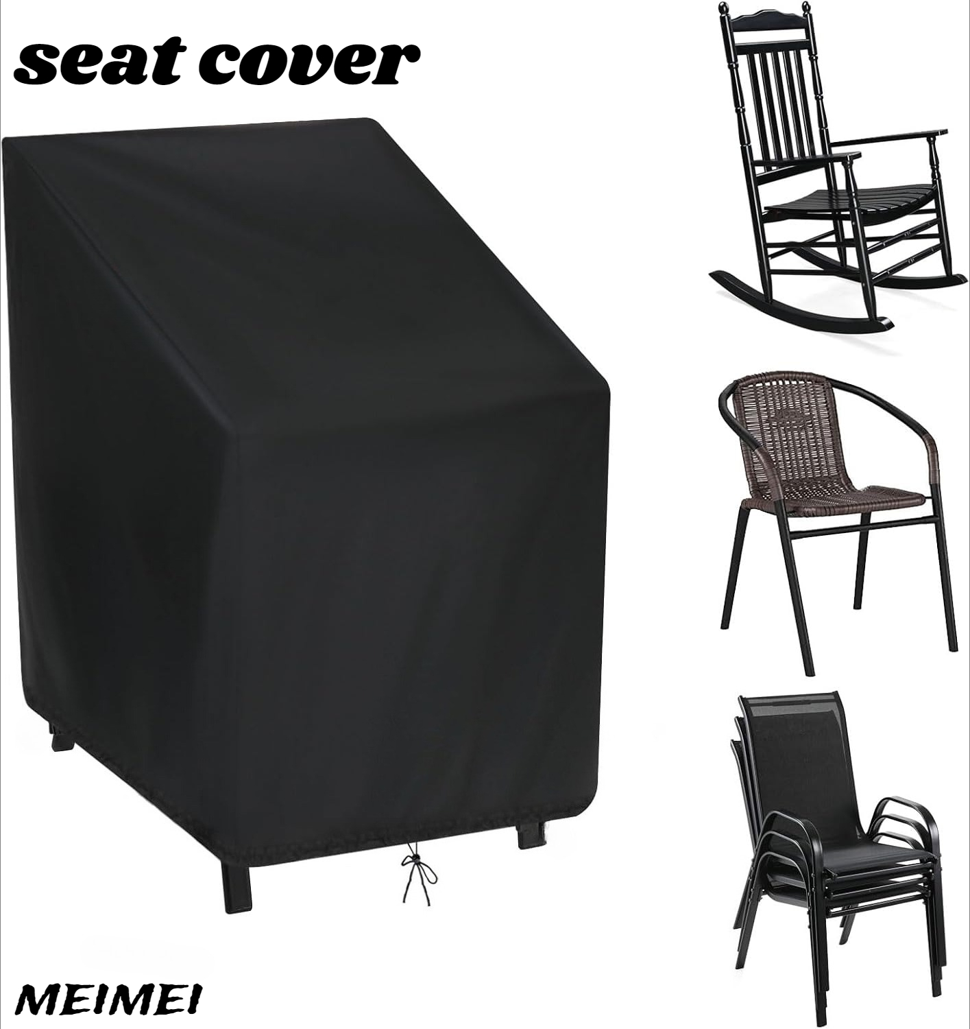 Outdoor Furniture With Storage - Tas Penyimpanan Penutup Debu Kursi Bertumpuk