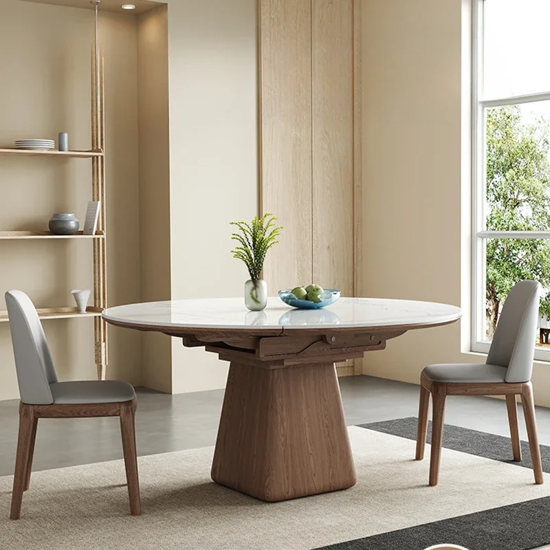 Outdoor Furniture Kids - Meja Makan Bulat Slate yang Dapat