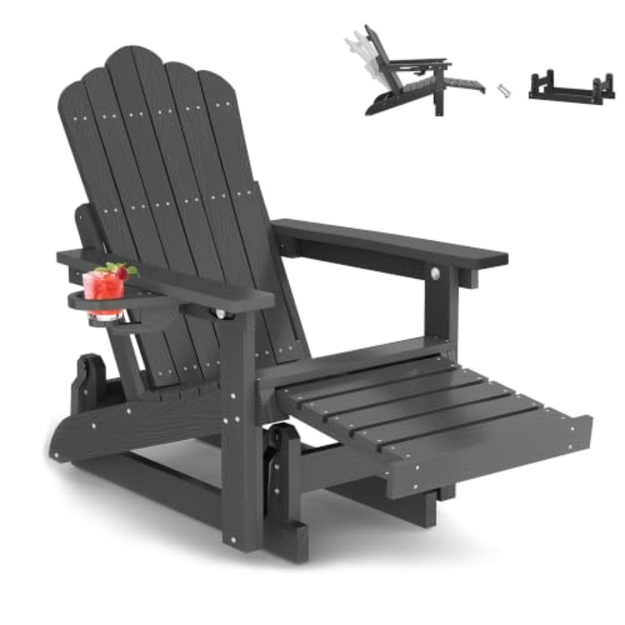 Kursi Glider Adirondack dengan - Adirondack Chair Wood ulasan dan harga