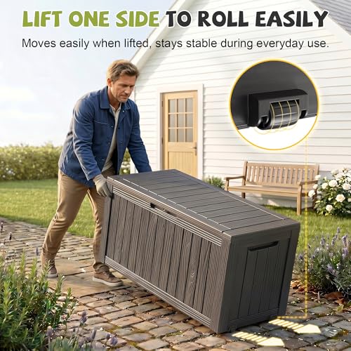 Kotak Penyimpanan Resin Tahan  - Outdoor Furniture With Storage ulasan dan harga