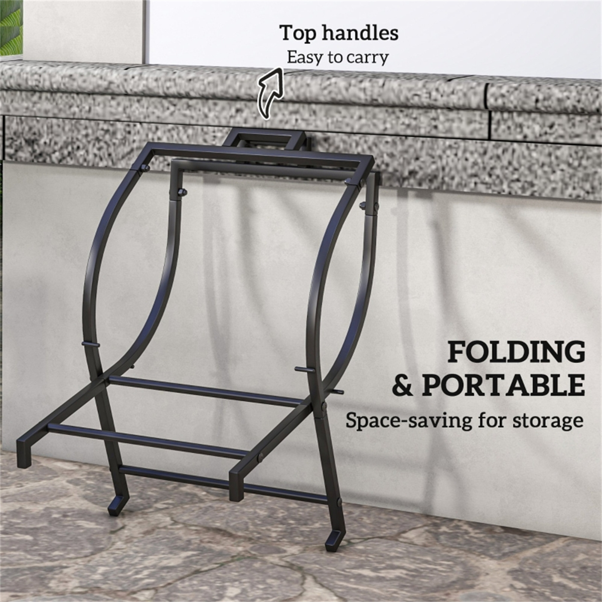 Rak Kayu Bakar untuk Perabot L - Outdoor Furniture With Storage ulasan dan harga