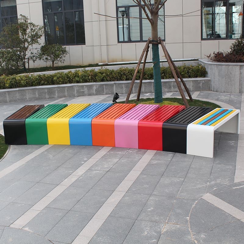 Bangku taman panjang dari baja - Outdoor Furniture Bench ulasan dan harga