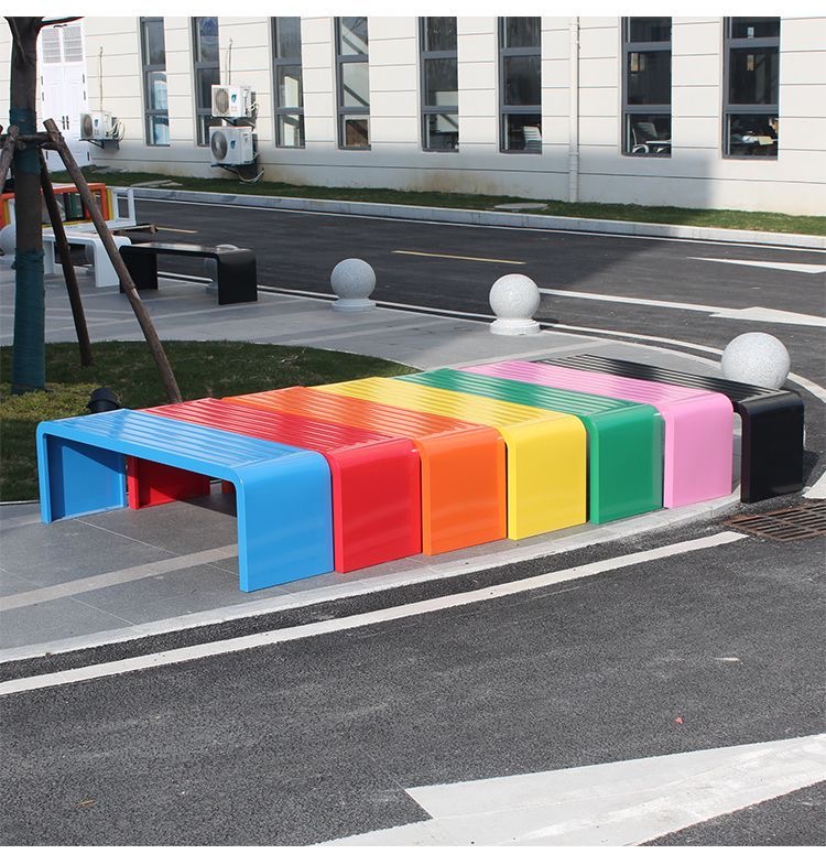 Bangku taman panjang dari baja - Outdoor Furniture Bench ulasan dan harga