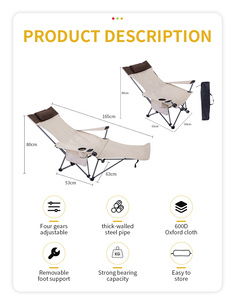 Kursi Lipat Portabel, Ringan,  - Outdoor Furniture With Storage ulasan dan harga