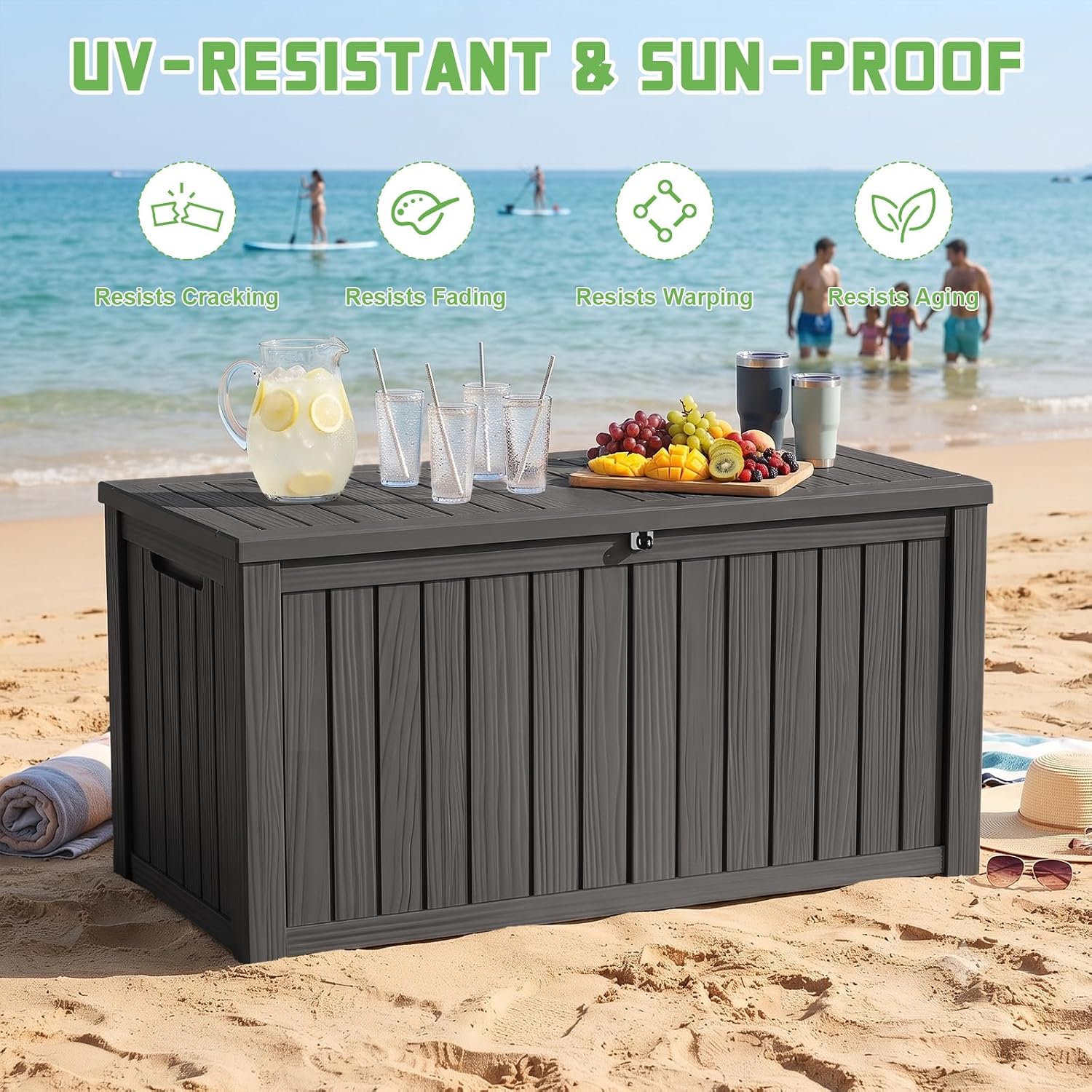 Kotak Penyimpanan Resin 200 Ga - Outdoor Furniture With Storage ulasan dan harga