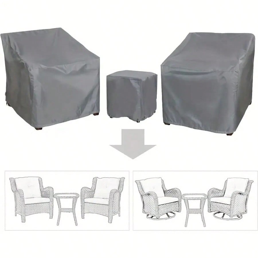 3pcs Set Penutup Furnitur Luar - Outdoor Furniture Year Round ulasan dan harga
