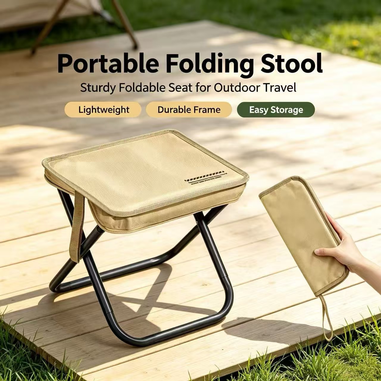 Magza Bangku Lipat Portabel Ul - Outdoor Furniture Cheap ulasan dan harga