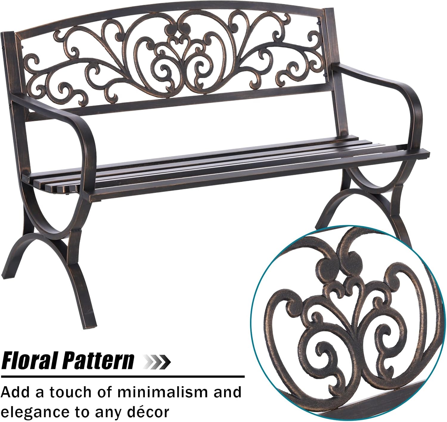 Kursi Taman Luar Ruangan 50 In - Outdoor Furniture Bench ulasan dan harga