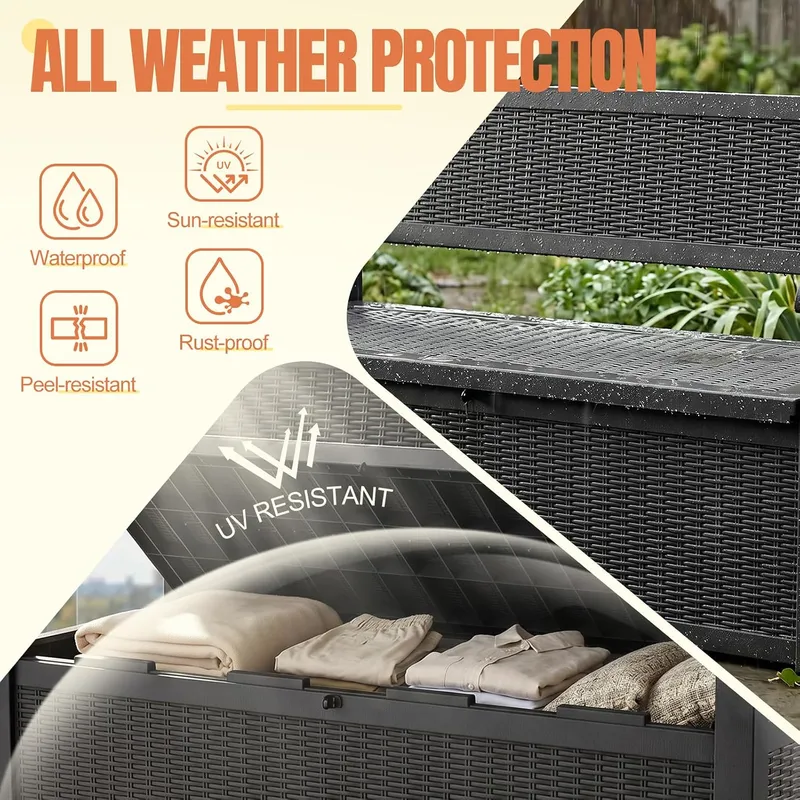 Kotak Penyimpanan Dek Luar Rua - Outdoor Furniture Bench ulasan dan harga