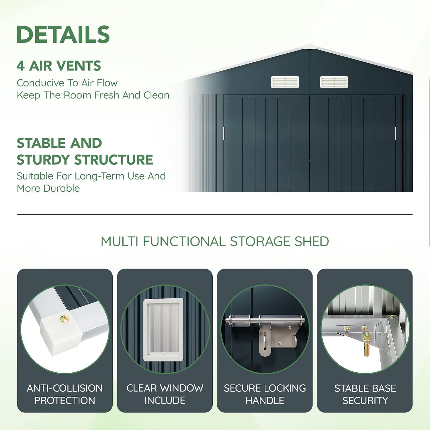 Gudang penyimpanan baja luar r - Outdoor Furniture With Storage ulasan dan harga
