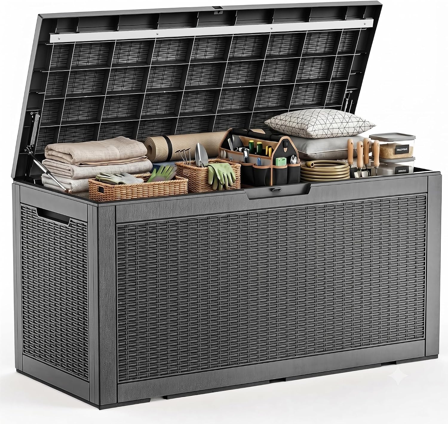 Kotak Penyimpanan Resin Tahan  - Outdoor Furniture With Storage ulasan dan harga
