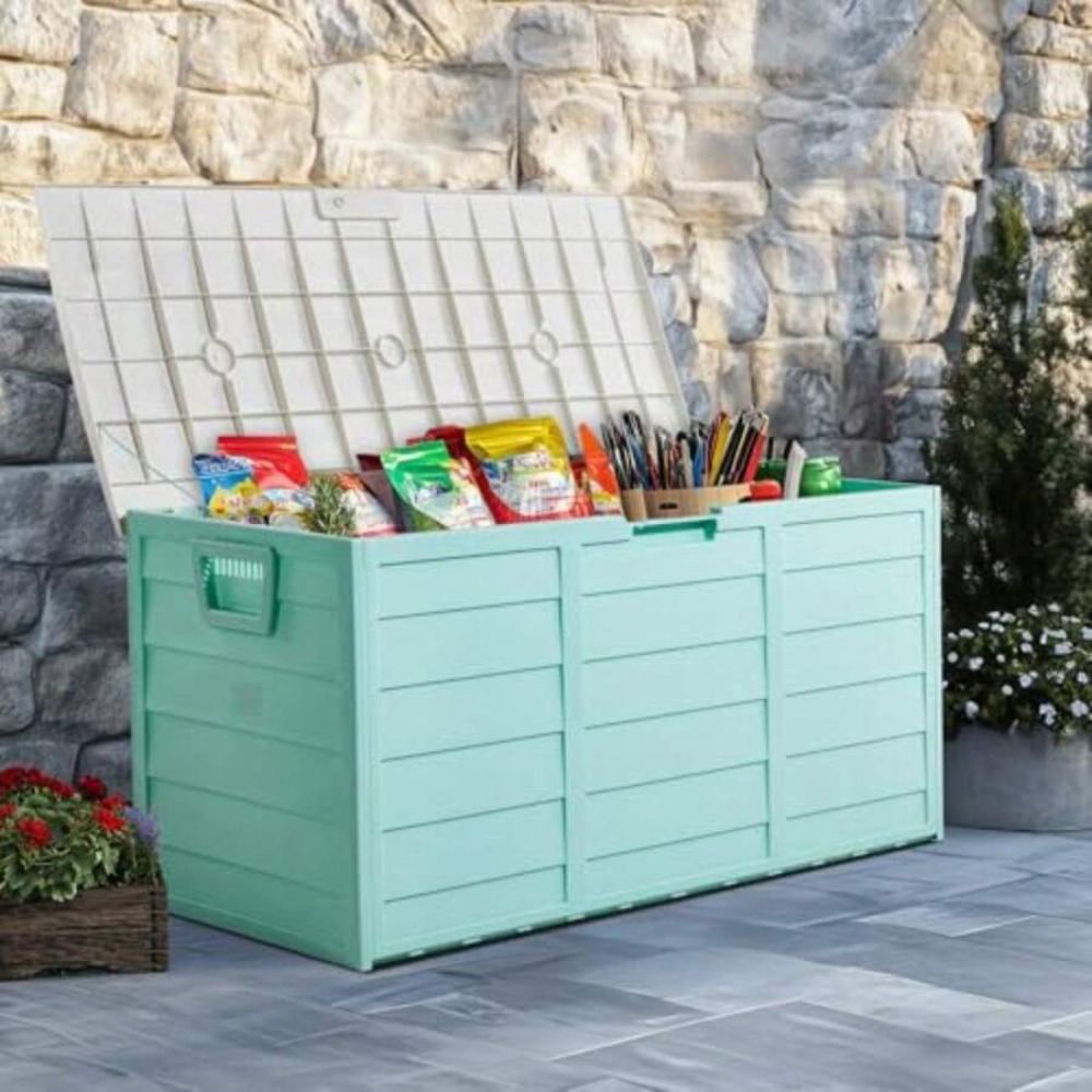 Kotak Penyimpanan Resin Besar  - Outdoor Furniture With Storage ulasan dan harga