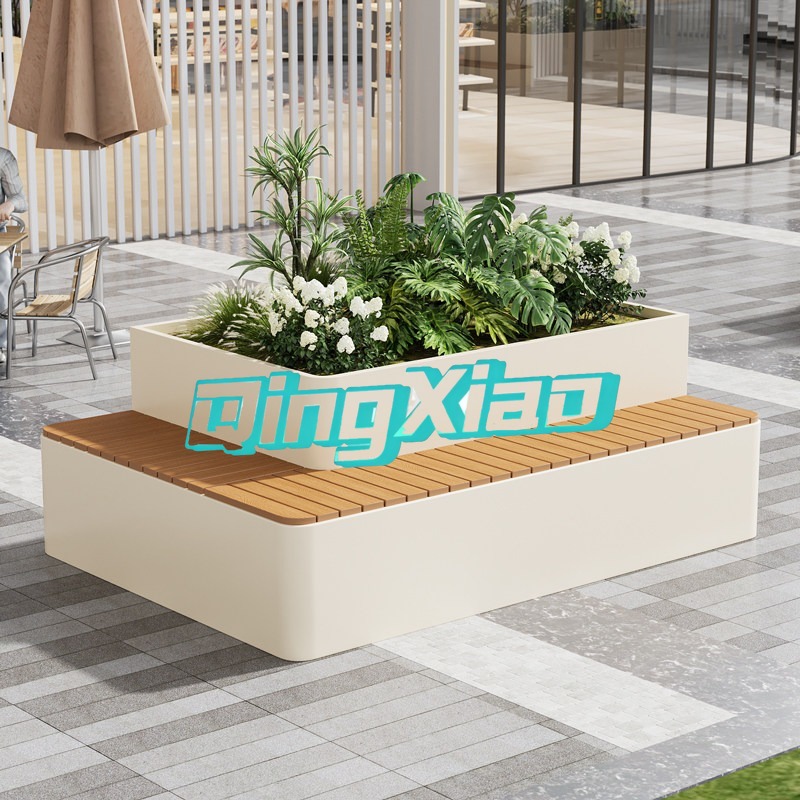 Bangku Taman Dengan Pot Tanama - Outdoor Furniture Bench ulasan dan harga