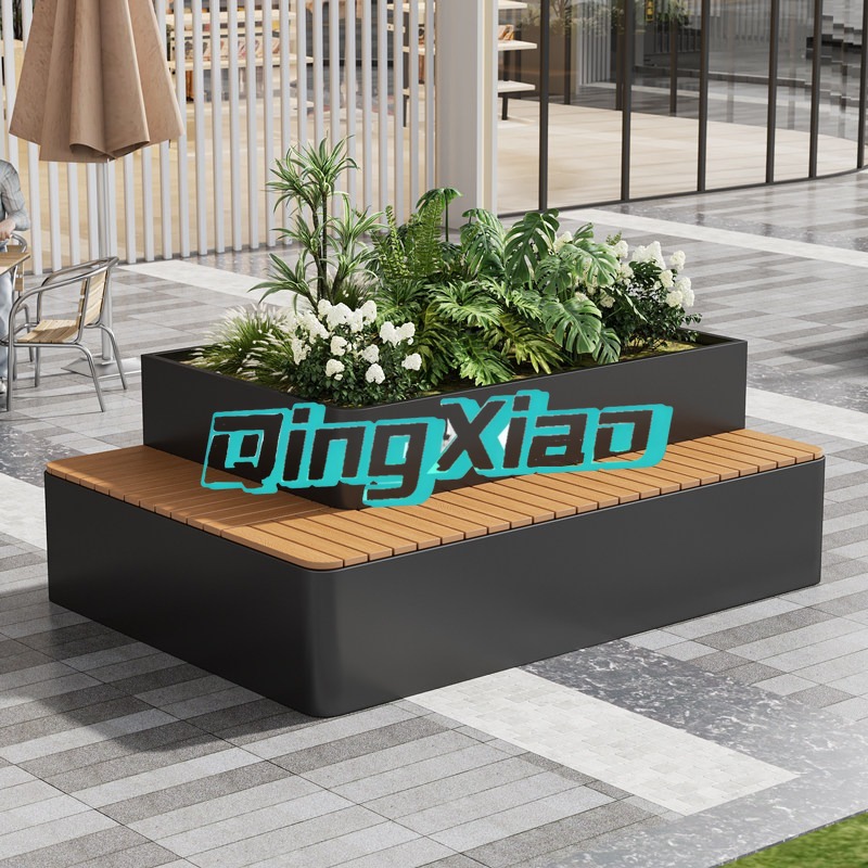 Bangku Taman Dengan Pot Tanama - Outdoor Furniture Bench ulasan dan harga
