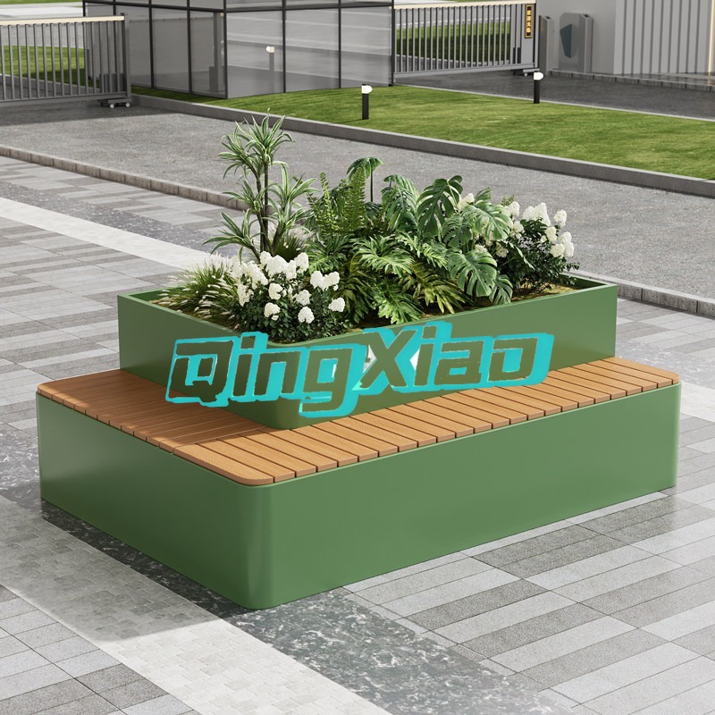 Bangku Taman Dengan Pot Tanama - Outdoor Furniture Bench ulasan dan harga